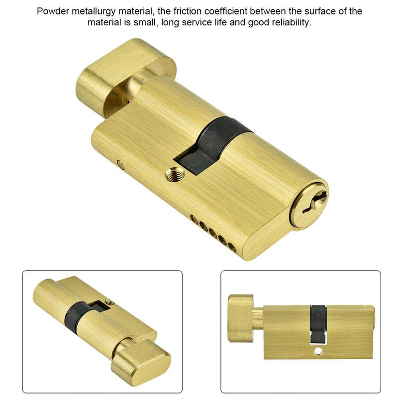 65mm Cylinder Lock Copper Single Open Anti-Theft Door Lock Cylinder with Keys Strong Corrosion Resistance and Rust-Proof, Suitable for Wooden Doors, Aluminum Doors - NewNest Australia