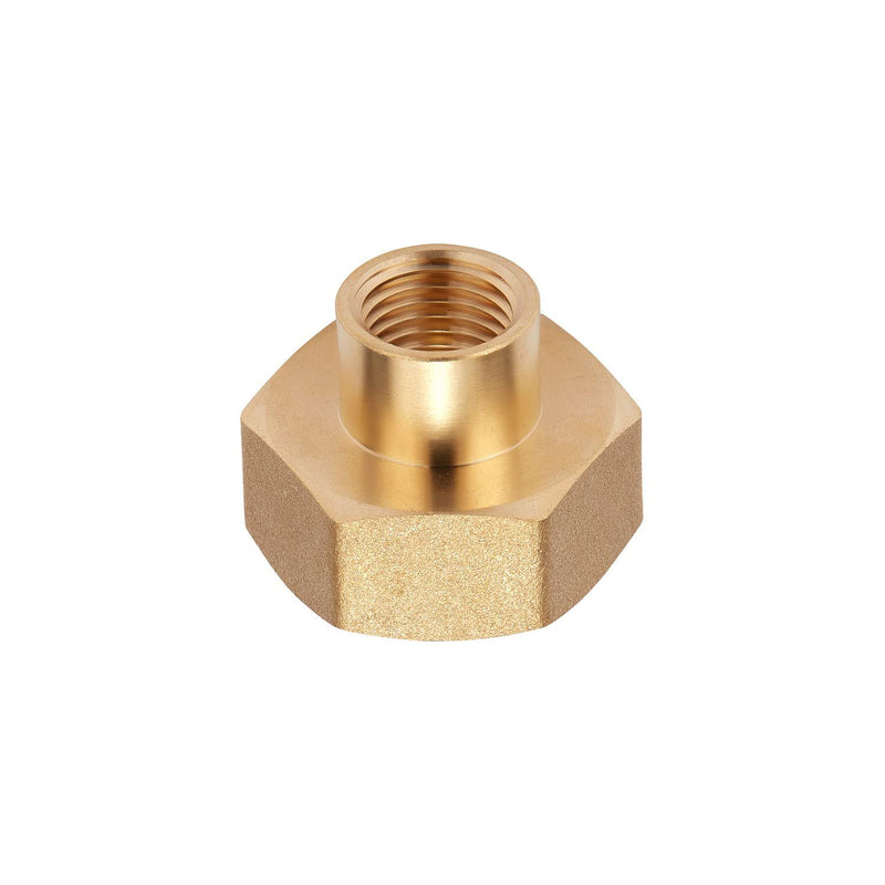 Litorange 2 PCS Lead-Free Brass Reducing Hex Adapter Garden Hose Thread 3/4" Female GHT x 1/4" Female NPT Straight Fitting Coupler For Fuel/AIR/Water/Oil/Gas WOG 2 PCS 3/4" Female GHT x 1/4" Female NPT - NewNest Australia