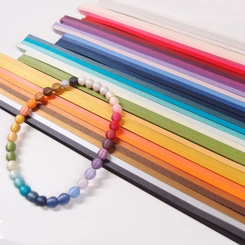 ODETOJOY 60pcs 5mm Quilling Paper Metallic Paper Strips 5mm Roll for Craft Card Making Quilling Strips (Black) Black - NewNest Australia