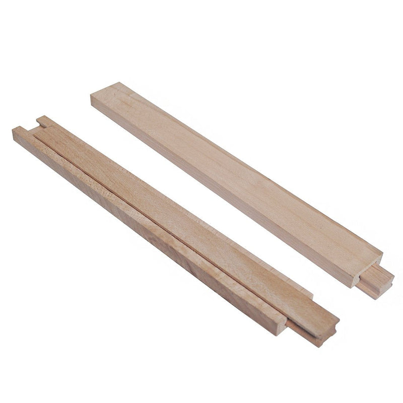 Btibpse Wooden Drawer Slides 13-3/4 Inches Classic Wood Center Guide Track (13-3/4'') 13-3/4'' - NewNest Australia