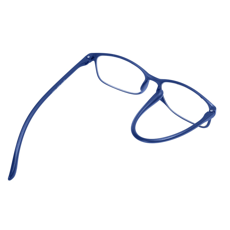 PROFLEX BluOptix with blue light filter, lightweight, flexible, scratch-resistant, unisex (women + men), computer screen technology reading glasses +0.0,+1.0,+1.5,+2.0,+2.5,+3.0,+3.5,+4.0 blue 3.5 diopters - NewNest Australia