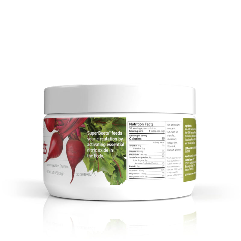 HumanN SuperBeets Black Cherry - Beet Root Powder - Nitric Oxide Boost for Blood Pressure, Circulation & Heart Health Support - Non-GMO Superfood Supplement - Natural Black Cherry Flavor, 30 Servings - NewNest Australia