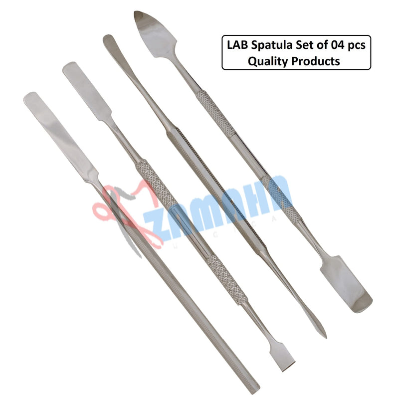 ZAMAHA UK 04 PCS Wax Carving Tools Dental Waxing Instruments, Stainless Steel Wax Carvers Set - Metal Clay Sculpting Pottery Sculpture Tools - Double Ended DIY Waxing Modeling Kits, Silver - NewNest Australia