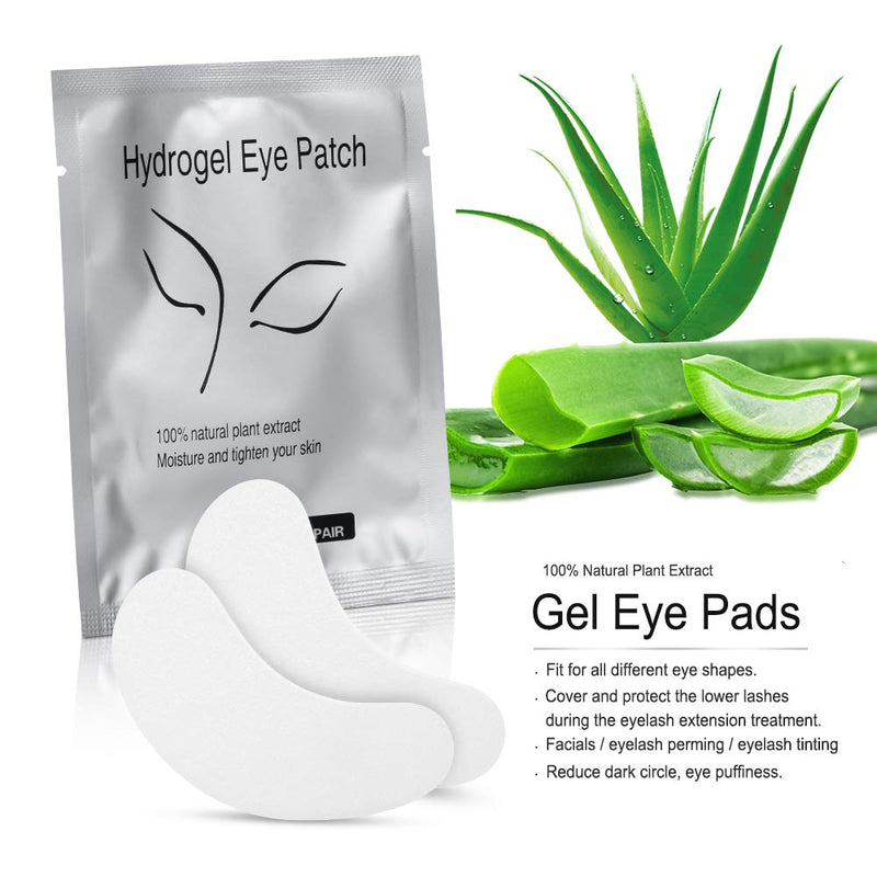 100 Pairs Under Eye Pads, Eyelash Extension Eye Pads, 100% Natural Hydrogel Eye Patch Lash Gel Pad for Eyelash Extensions supplies, Beauty Makeup Eye Mask Kit - NewNest Australia