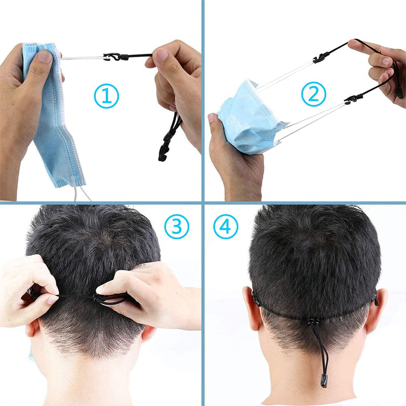 Mask Extender, Face Mask Holder, Anti-Slip Mask Buckle Strap (4pcs) - NewNest Australia
