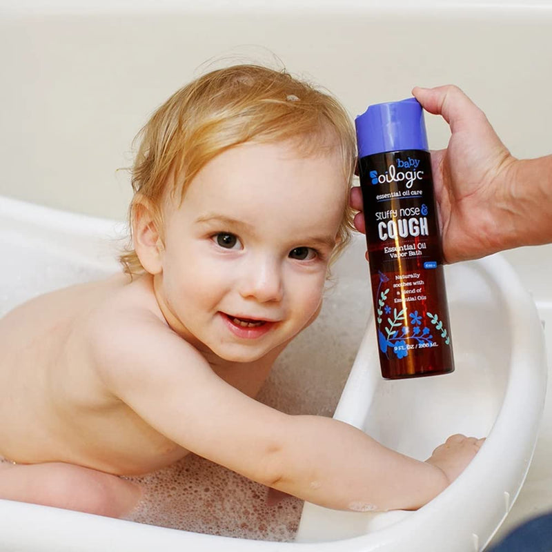 Stuffy Nose and Cough Essential Oil Vapor Bath Relief for Baby Or Toddler 9Oz - NewNest Australia