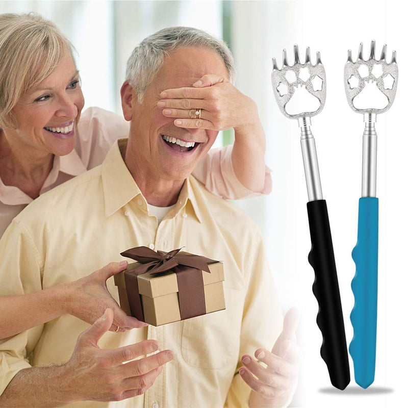 6 Pack Telescoping Back Scratcher - Bear Claw Back Scratchers - Portable Extendable Backscratcher with Rubber Handles in Black, Blue, Green, Purple, Red, Pink Color - NewNest Australia