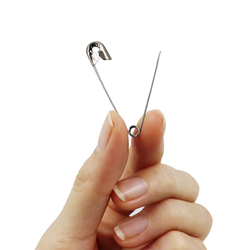 540PCS Safety Pins, EUUPS 4 Sizes Safety Pins Assorted, Durable & Large Strong Safety Pins Bulk for Art Craft Sewing Jewelry Making Home Office Use with Storage Box, Gold Silver Black - NewNest Australia