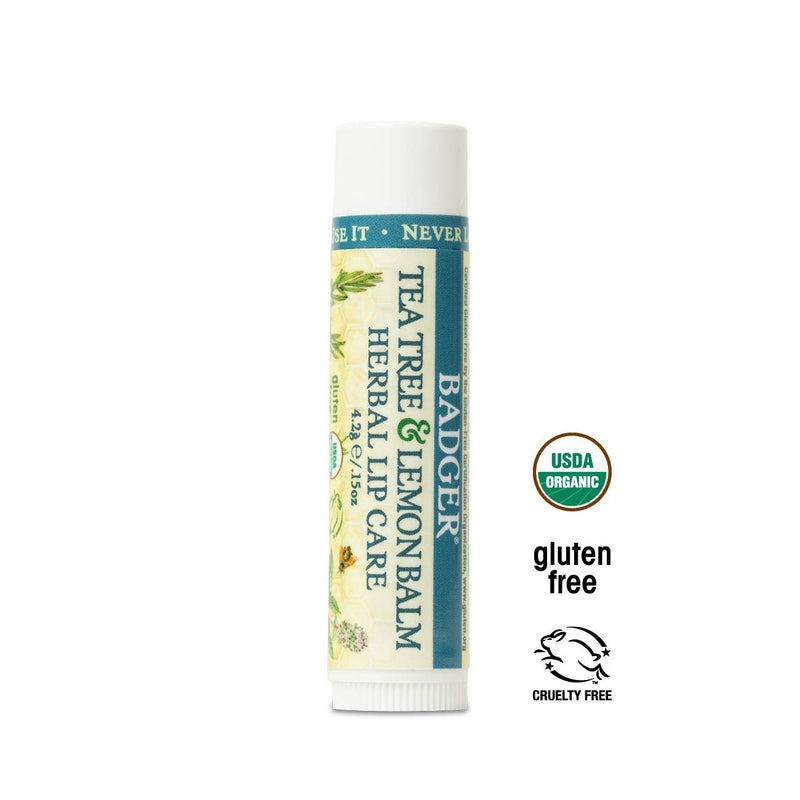 Badger Balm 4.2 g Tea Tree and Lemon Lip Care Stick - NewNest Australia