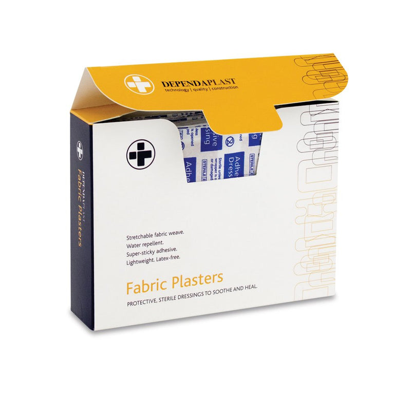RELIANCE MEDICAL Dependaplast Advanced Fabric Plasters With Multi Directional Stretch. Water-Repellent, Wash Proof, Extra Thin, And Flexible. Super Sticky With Zinc Oxide (6cm X 2cm Box of 100) 6x2 cm (Pack of 100) - NewNest Australia