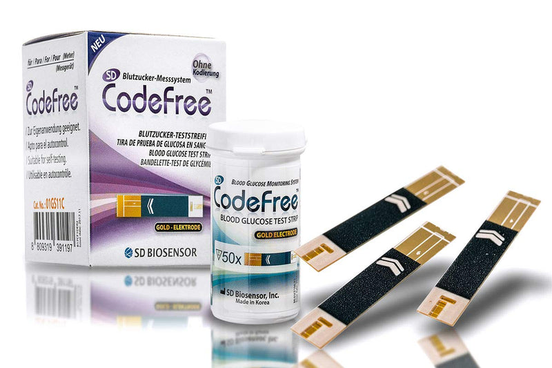 SD CodeFree blood sugar test strips, pack of 200, economy pack for measuring diabetes in blood sugar (sugar disease) 200 pieces (pack of 1) - NewNest Australia