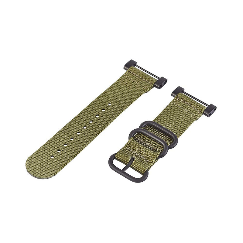 Hanyton Watch Wrist Band Compatible with Suunto Core, Premium Woven Nylon Canvas Strap Replacement Kit, 24mm Sport Strap, Lugs Adapter, Threadlocker, Screw Tools (B-Army Green) B-Army Green - NewNest Australia