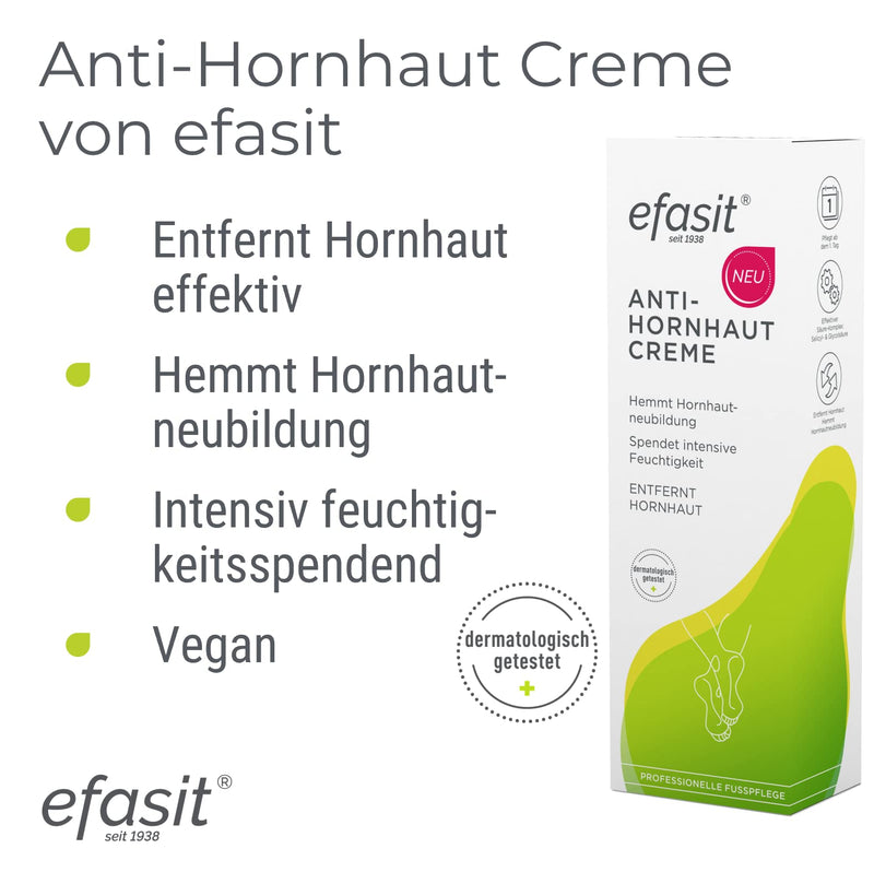 Efasit Anti-Callus Cream, 75 Ml, Callus Remover Cream With Acid Complex For Callused Feet, Inhibits Callus Reformation, Callus Reduction Cream Delivers Visible Results After 4 Days - NewNest Australia