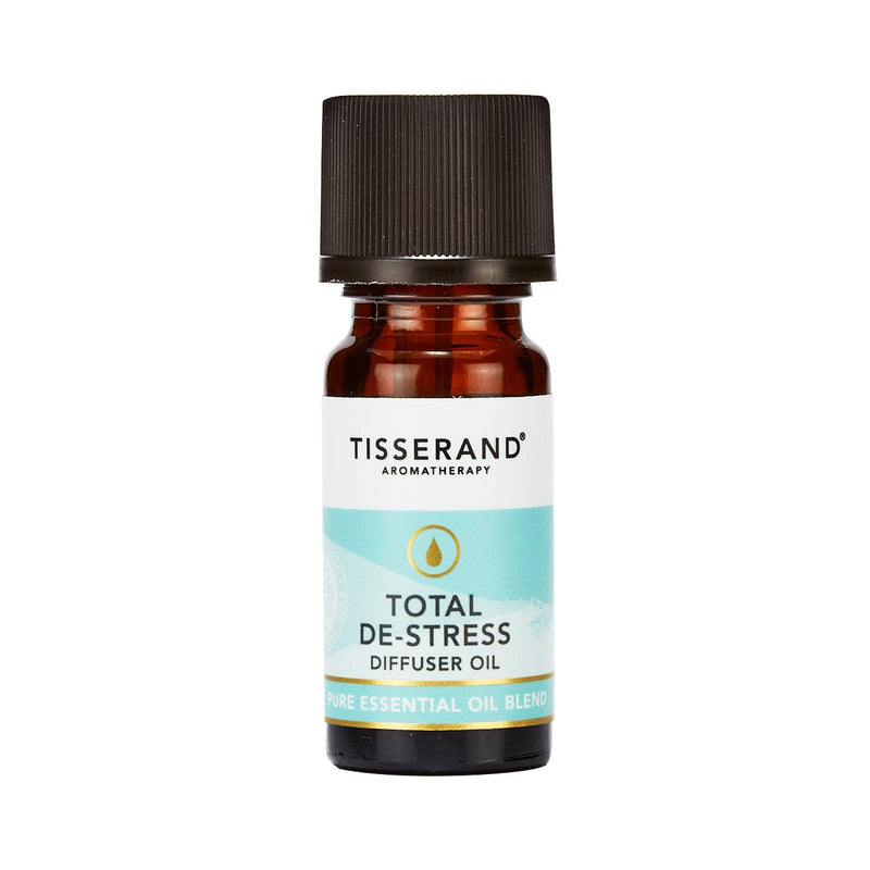 Tisserand Aromatherapy - Total De-Stress - Aromatherapy Diffuser Oil - with Geranium, Nutmeg and Orange - 100% Natural Pure Essential Oils - 9ml - NewNest Australia