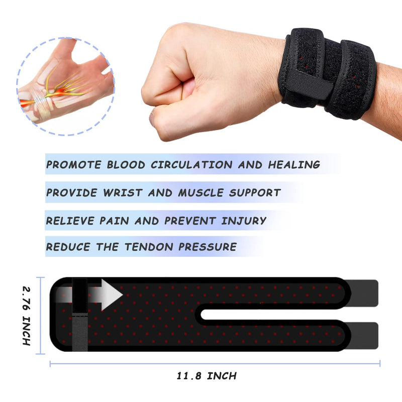 VerteLife Wrist Support for TFCC Tear Wrist Brace Wrist Compression Strap Wrist Band for Tendonitis Pain Relief, Sports Protecting, Fitness 1 Pair - NewNest Australia