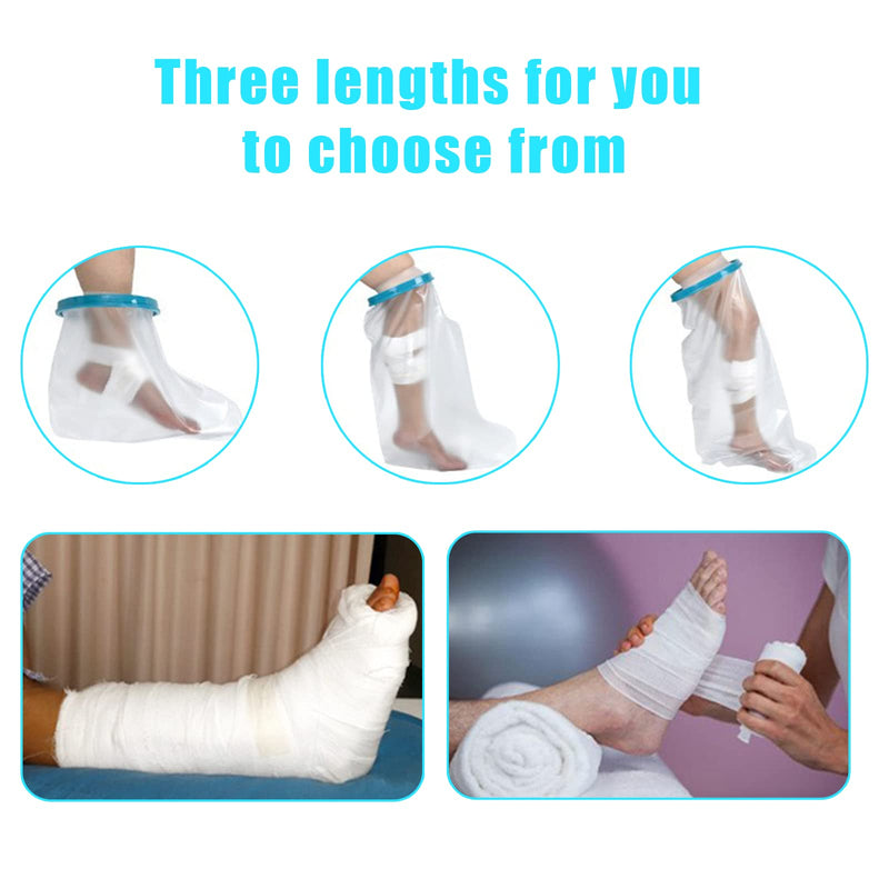 Shower Protection Foot Non-Slip Bandage Protection Waterproof Cast Protection For The Shower, Plaster Protection Foot Hold, Reusable, Plaster Bandage Protection Waterproof For Foot, Ankle (S) - NewNest Australia