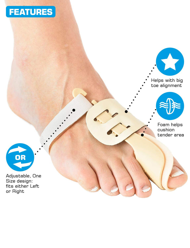 Neo-G Bunion System Support - Hallux Valgus Night Splint – for Pre/Post-Operative Aid, Discomfort, Pressure & Inflammation – Class 1 Medical Device (Right) Right - NewNest Australia