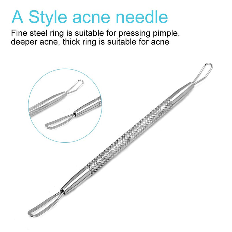 Acne Removal Blackhead Extractor, Blackhead Remover Comedone Squeezer Set, Stainless Steel Double Head Pimple Acne Removal Blackhead Extractor Needles Tool Kit For Facial Blemishes - NewNest Australia