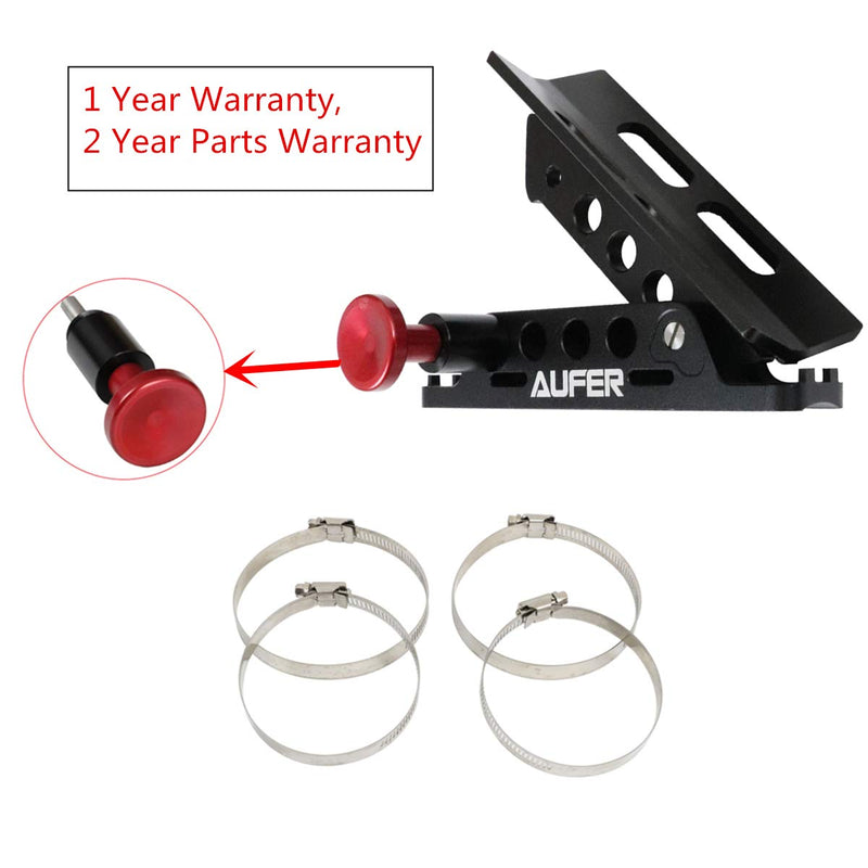 AUFER 1 Year Warranty-Universal Adjustable Roll Bar Fire Extinguisher Mount Holder with 4 Clamps for Jeep Wrangler UTV RZR Boat etc, Aluminum - NewNest Australia