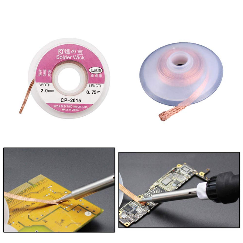 4-in-1 welding tool set, soldering iron tip cleaner + 0.6mm solder wire (1.76 oz / 50 g) + Rosin Solder Flux Paste (0.35 oz / 10 g), no-clean soldering core (2.0mm, 29.5 inches) - NewNest Australia