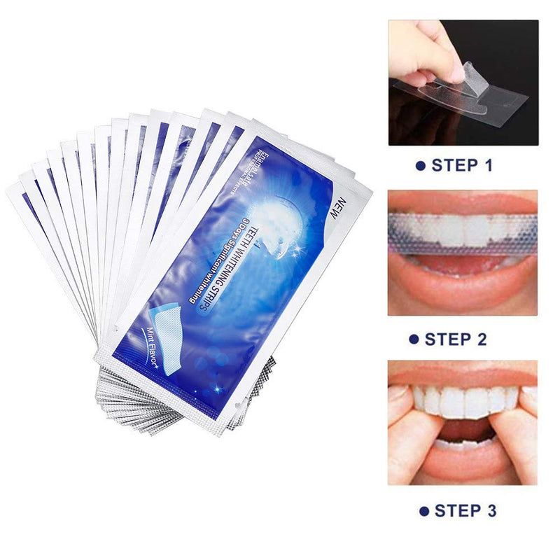 Ceonam Teeth Whitening Stripes Whitening Kit Whitener Strap Kits for Tooth Oral Care No Sensitivity for Teeth Care 14 Pack 28 Strips (28P) 28 Count (Pack of 14) - NewNest Australia