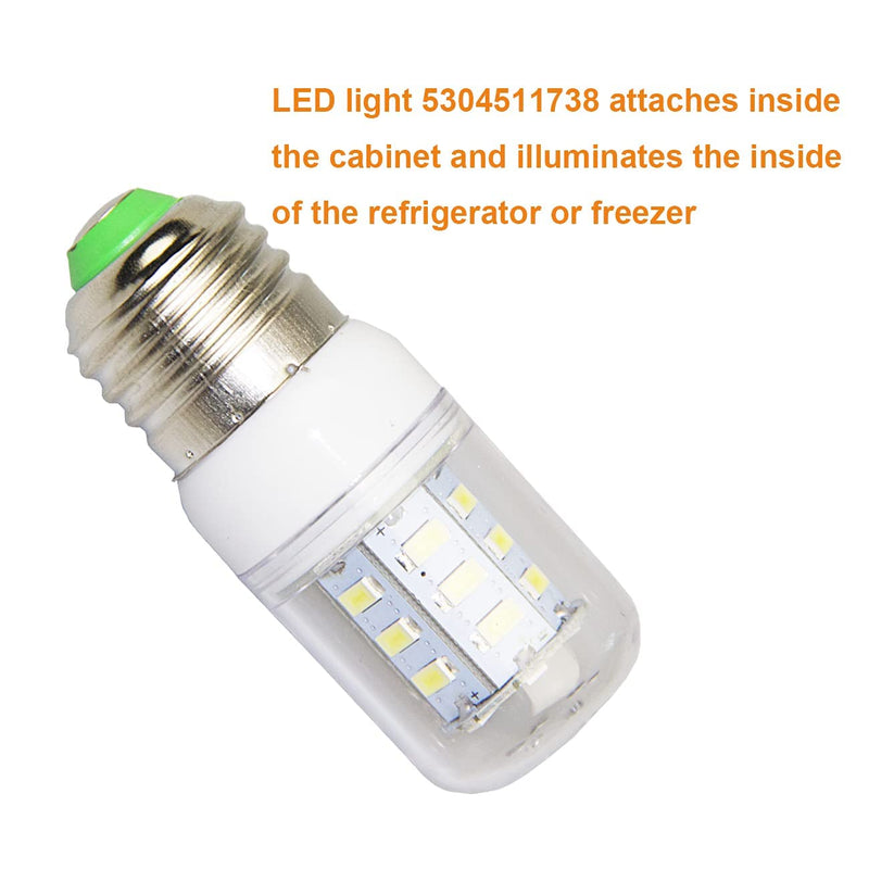 5304511738 LED Light Bulb For Refrigerator Kei D34l Compatible with Electrolux Kenmore Frigidaire Refrigerator PS12364857, AP6278388… LED Light Bulb 3.5W 1pcs - NewNest Australia