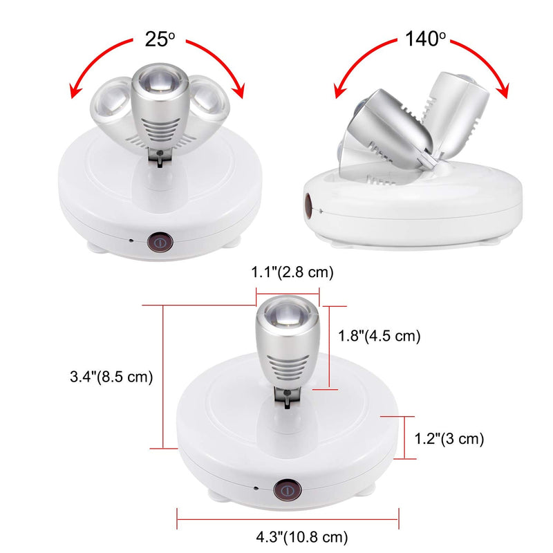 BIGMONAT Wireless Accent Spotlight Indoor for Pictures Light on Walls Battery Operation,Mini LED Spotlight with Remote for Art Paintings 12 Color Changing,Dart Board Light with Rotate Head 1pack - NewNest Australia