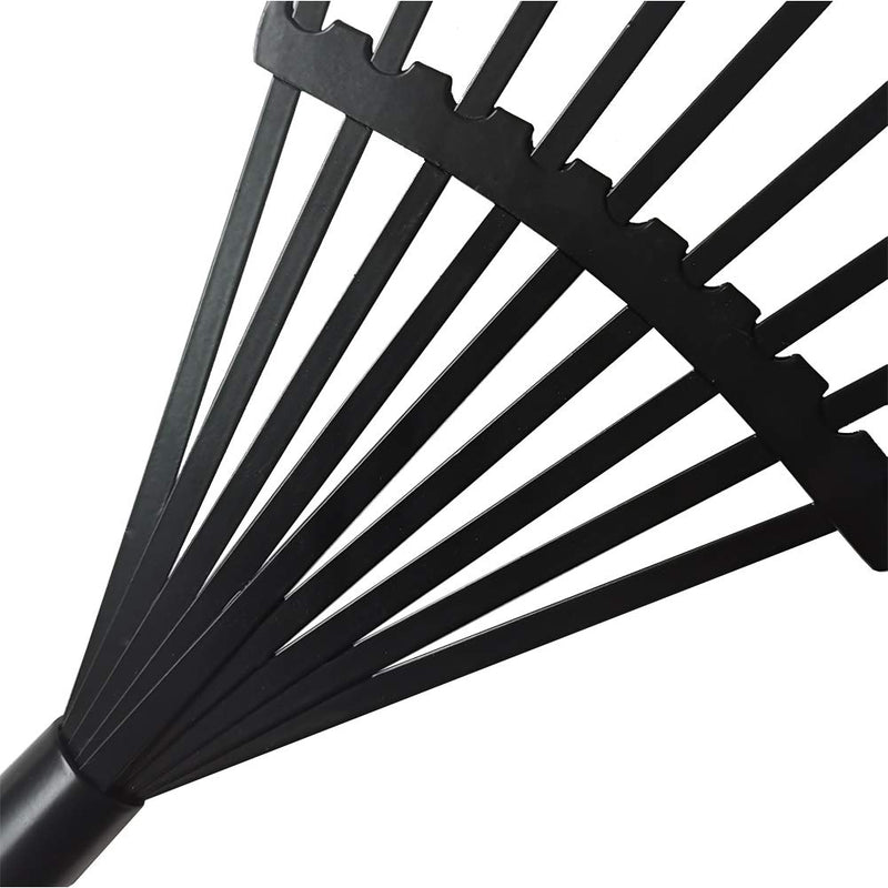 9 Tines Gardening Rake Small Metal Garden Hand Lawn Rake Head Only for Kids 7 in (Black) Black - NewNest Australia