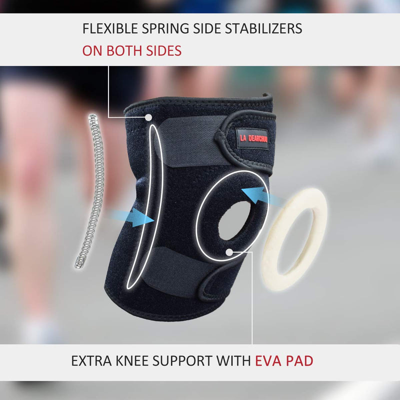 La Dearchuu Knee Support Knee Bandage With Non-Slip Protects Meniscus, Ligaments And Patella, Knee Pads Sports Knee Bandage Patella For Running Basketball Football, Anti-Slip Design For Men And Women 1 - NewNest Australia