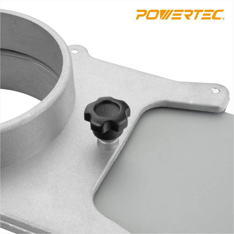 POWERTEC 70135V 4" Aluminum Blast Gate for Vacuum/Dust Collector - NewNest Australia