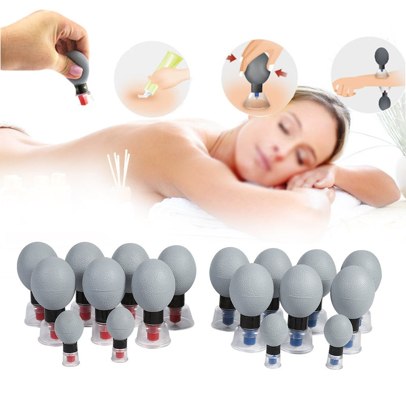 Pack Of 8 Vacuum Massagers, Vacuum Cupping, Silicone Cupping Cup Massagers, Massage, Cellulite, Face, Body Cupping Massage Set, Vacuum Silicone Cupping Cups For Beautiful And Healthy Skin - NewNest Australia