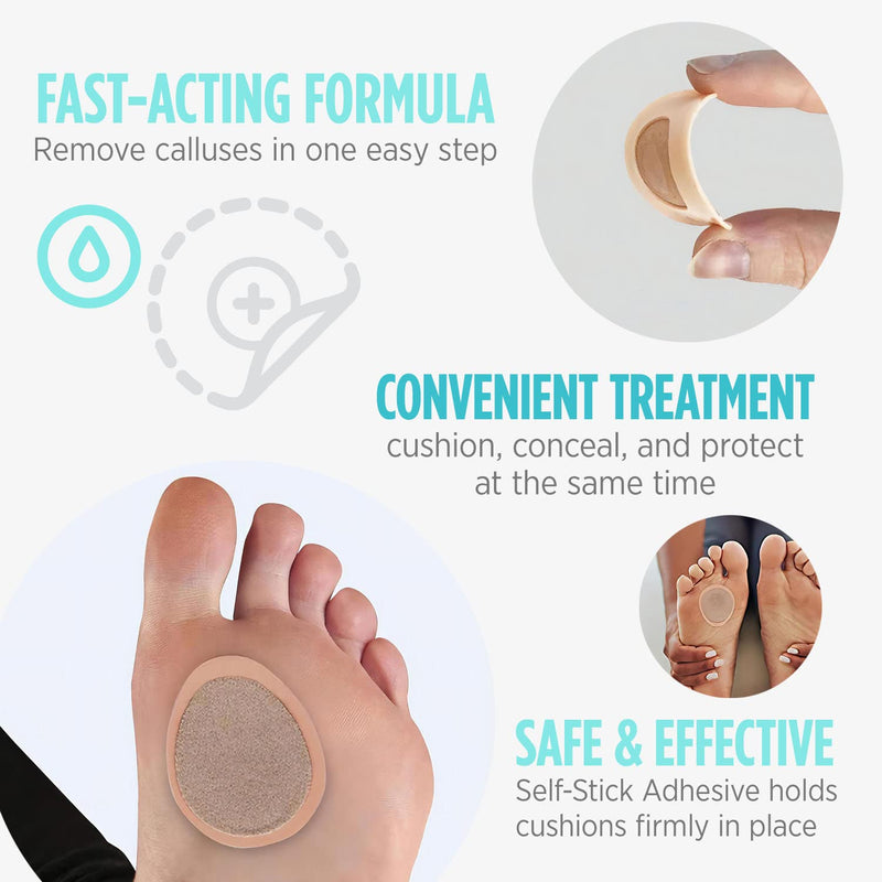 Comfort Zone Medicated Callus Removers, Effective Callus Removal Treatment with Salicylic Acid, 8 Medicated Patches and 12 Protective Pads - NewNest Australia