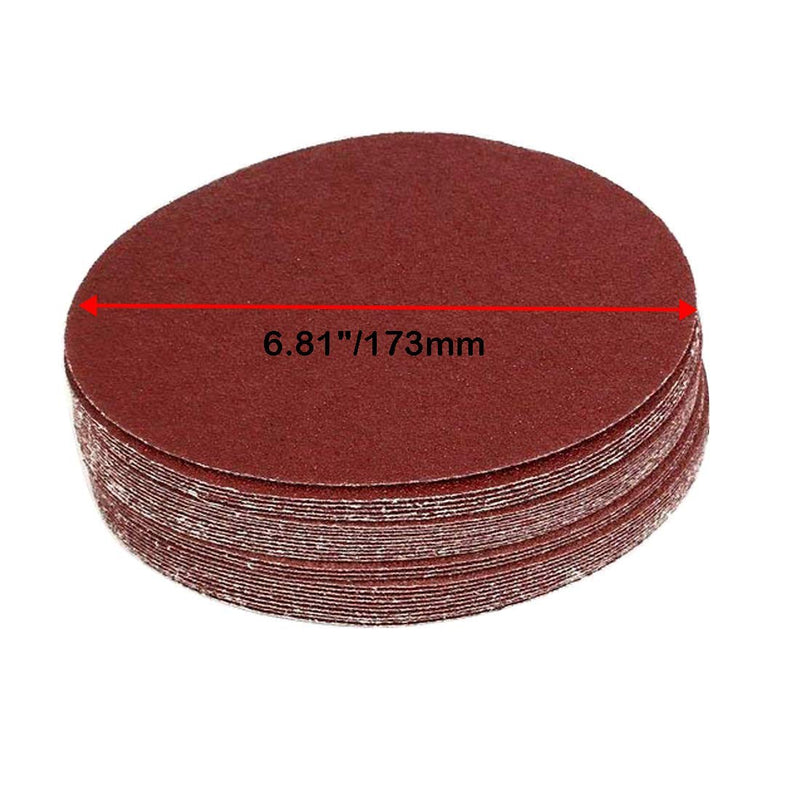 Biaungdo 30 Pcs 7-Inch Sandpapers Sand Discs Hook and Loop Grinding Polishing for Random Orbit Sander (40 Grit) 40 Grit - NewNest Australia