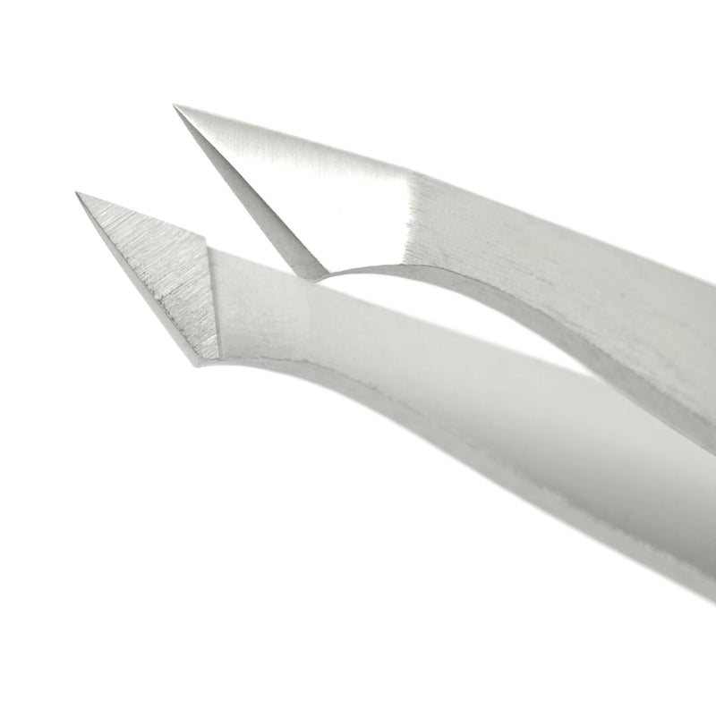 REMOS combination tweezers stainless steel [INOX] 9.5 cm - 2-in-1 for splinters - hair satin - NewNest Australia