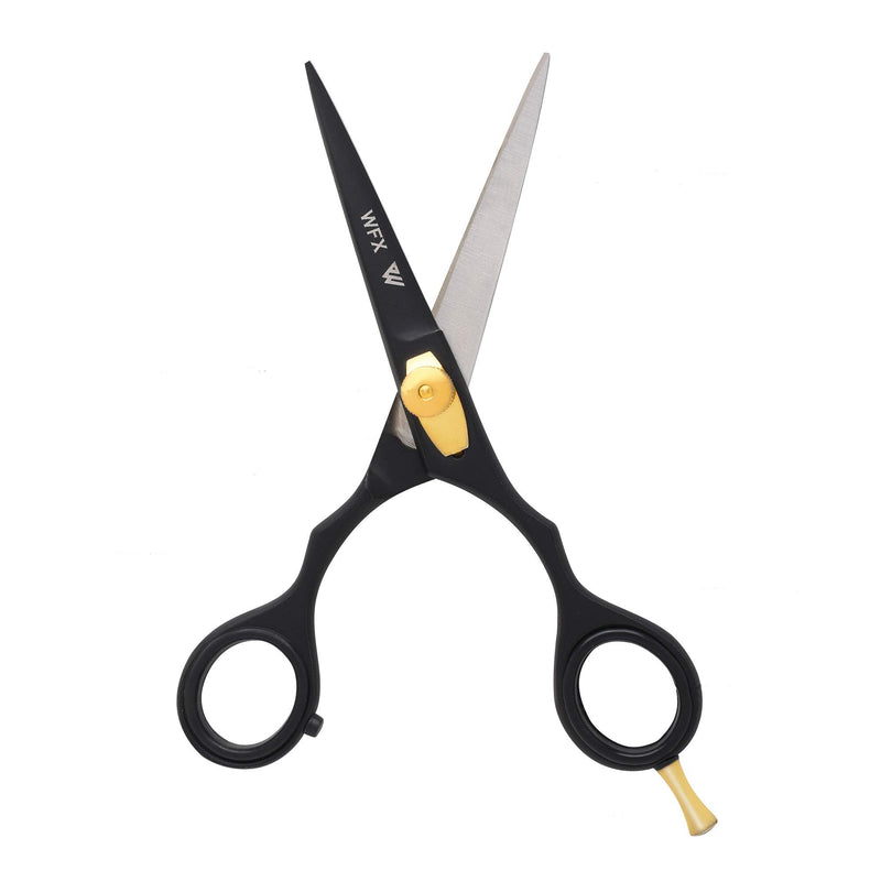 Hairdressing Scissors Hair Cutting Scissors Hairdresser Professional Hairdressers Haircut Scissors Sharp Adjustable Styling Men Women (Black) Black - NewNest Australia