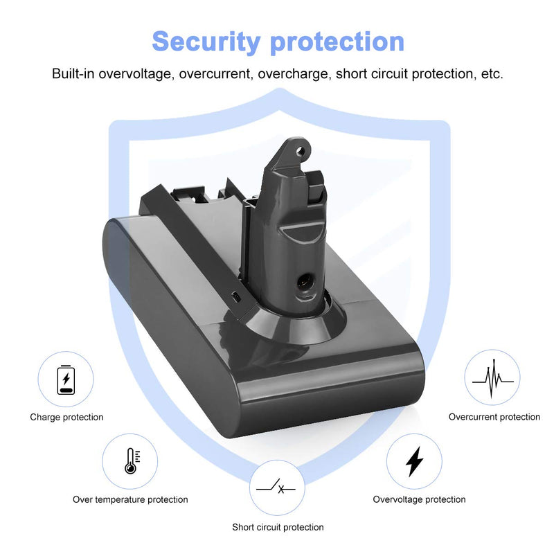 ANTRobut 21.6V 3800mAh for Dyson V6 Battery Replacement Dyson Battery SV04 SV09 DC59 DC62 DC61 DC58 for Dyson Vacuum Tools - NewNest Australia