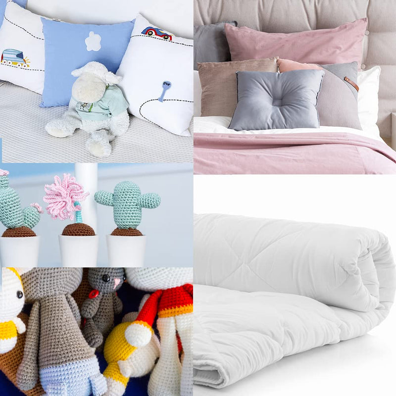 100g/3.5oz Polyester Fiber Fill, Stuffing Pillow Filling Stuffing Cushion Filling, Batting High Resilience Fill Fiber, Stuffing for Stuffed Animals/DIY Crafts 3.5 Ounce(Pack of 1) - NewNest Australia