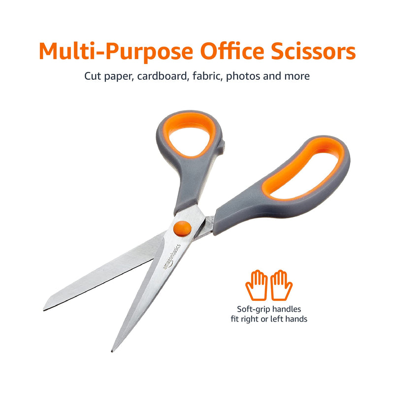 Amazon Basics Multipurpose Office Scissors - 2-Pack - NewNest Australia