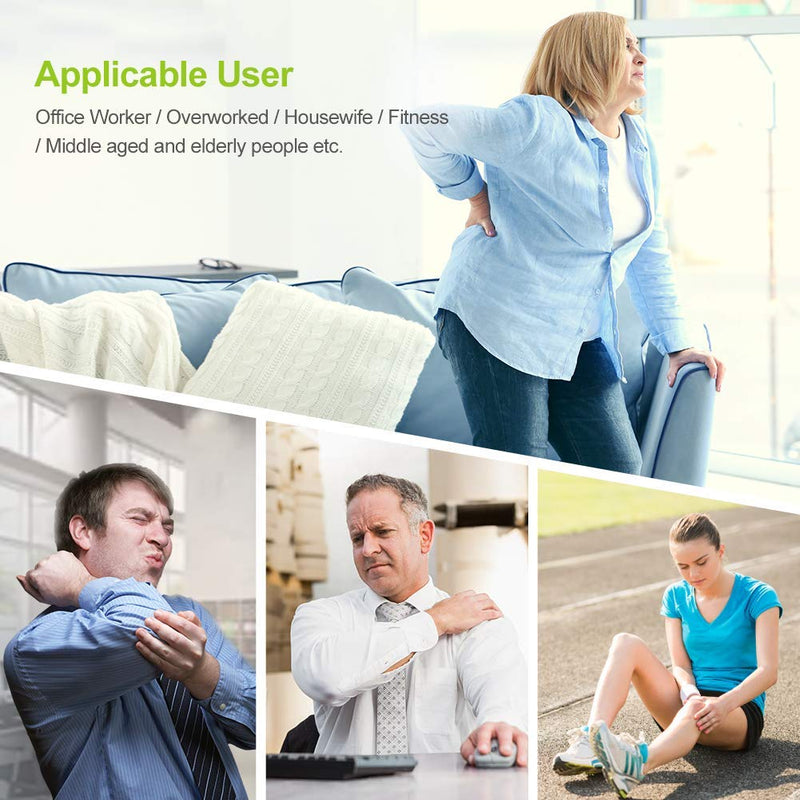AUVON Dual Channel TENS Unit Muscle Stimulator Machine with 20 Modes, 2" and 2"x4" TENS Unit Electrode Pads - NewNest Australia