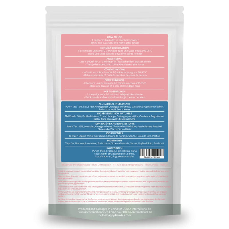 Happy Detox Tea - slimming tea - 4 weeks - 28 tea bags - NewNest Australia