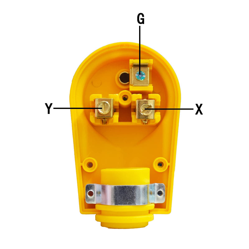 Suplevel NEMA 6-50P/6-30P Plug, 50 Amp 3-Prong 125/250 Volt, Grounding Heavy Duty Universal Power Male Plug with Easy Unplug Design, ETL Listed 6-50P Plug - NewNest Australia