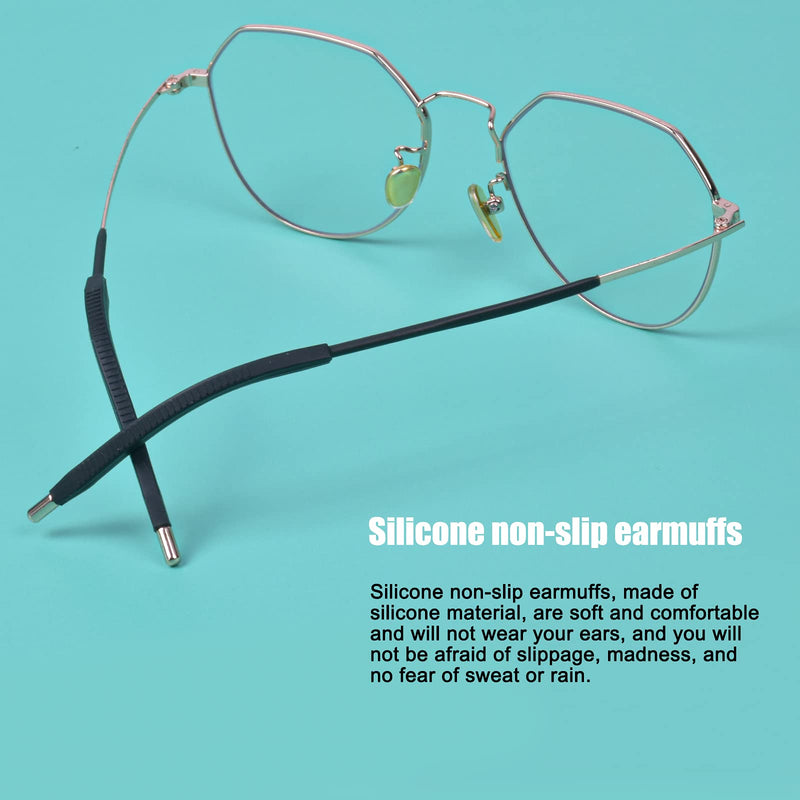 20 pairs of silicone covers, non-slip glasses temples, soft glasses, ear hooks, glasses temple tips, repair replacement parts, glasses replacement accessories for soft sports glasses, sunglasses, reading glasses for 2.5-5 mm - NewNest Australia