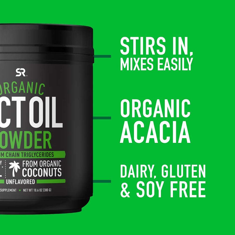 MCT Oil Powder Made from Organic Coconuts | Great Addition to Coffee, Shakes & More | USDA Organic, Non-GMO Verified, Keto & Vegan Certified (Unflavored) - NewNest Australia