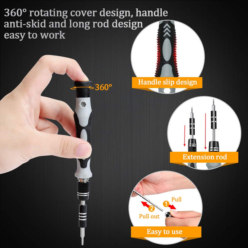 Precision Screwdriver Set, Lifegoo 117 in 1 Magnetic Repair Tool Kit for iPhone Series/Mac/iPad/Tablet/Laptop/Xbox Series/PS3/PS4/Nintendo Switch/Eyeglasses/Watch/Cellphone/PC/Camera/Electronic - NewNest Australia