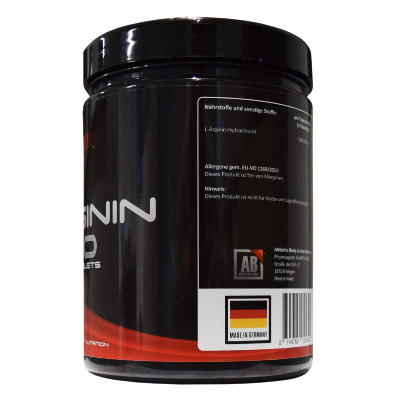 L Arginine 6000 - per serving 6000mg Arginine - per tablet 1000mg Arginine - 500 tablets - Premium Grade - - NewNest Australia