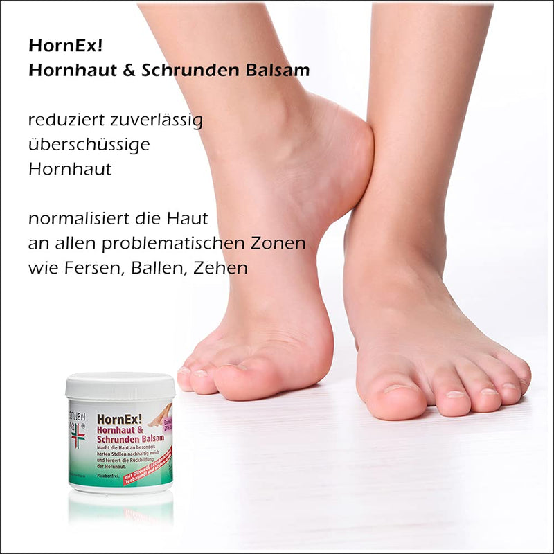HornEx! Calluses & Cracks Balm with 25% Urea | 200ml | foot cream | reliably removes excess calluses | normalizes cracked, very dry heels |CristinenMoor - NewNest Australia