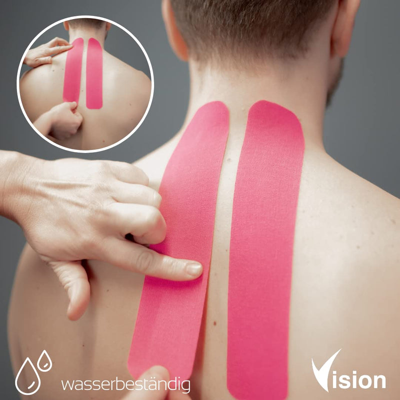 Vision Kinesiology Tape I 5 Cm X 5 M I Medical Device Kinesiology Tape I Super Skin Friendly I Extra Strong Hold I Elastic I Breathable I Waterproof (Skin Col - NewNest Australia