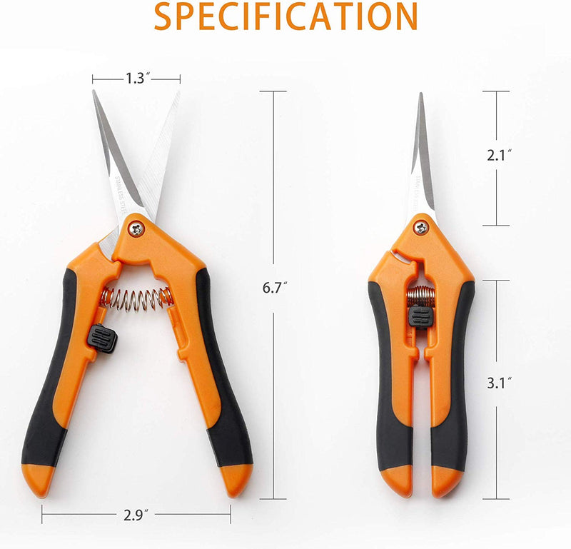 GARTOL Micro-Tip Pruning Snips - Garden Pruning Shears with Precise Cuts, Hand Pruner Design for Those with Arthritis or Limited Hand Strength - NewNest Australia