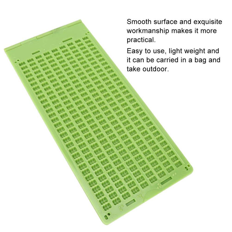 Braille Writing Tool, Braille Aids Tool Portable Plastic 9 Lines 30 Cells Braille Writing Slate Come With Small Stylus, Providing You A Perfect Braille Learning Experience - NewNest Australia