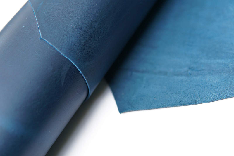Tooling Leather Square 2.0mm Thick Finished Full Grain Cowhide Leather Crafts Tooling Sewing Hobby Workshop Crafting Leather (Blue, 6x12inches) Blue 6"x12" - NewNest Australia